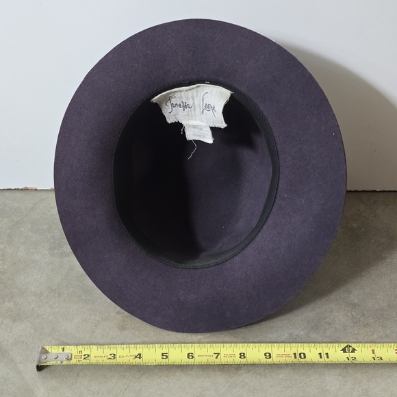 Janessa Leone Plum fedora wool hat main image 10